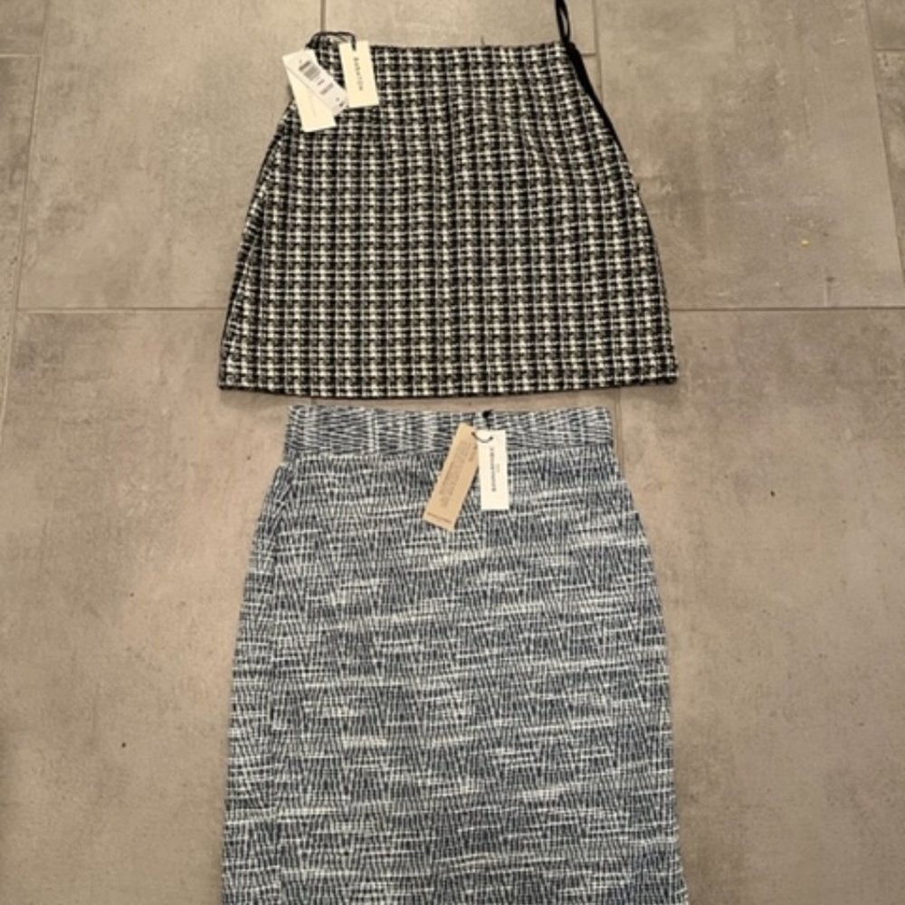 Babaton Tweed Silk Skirt